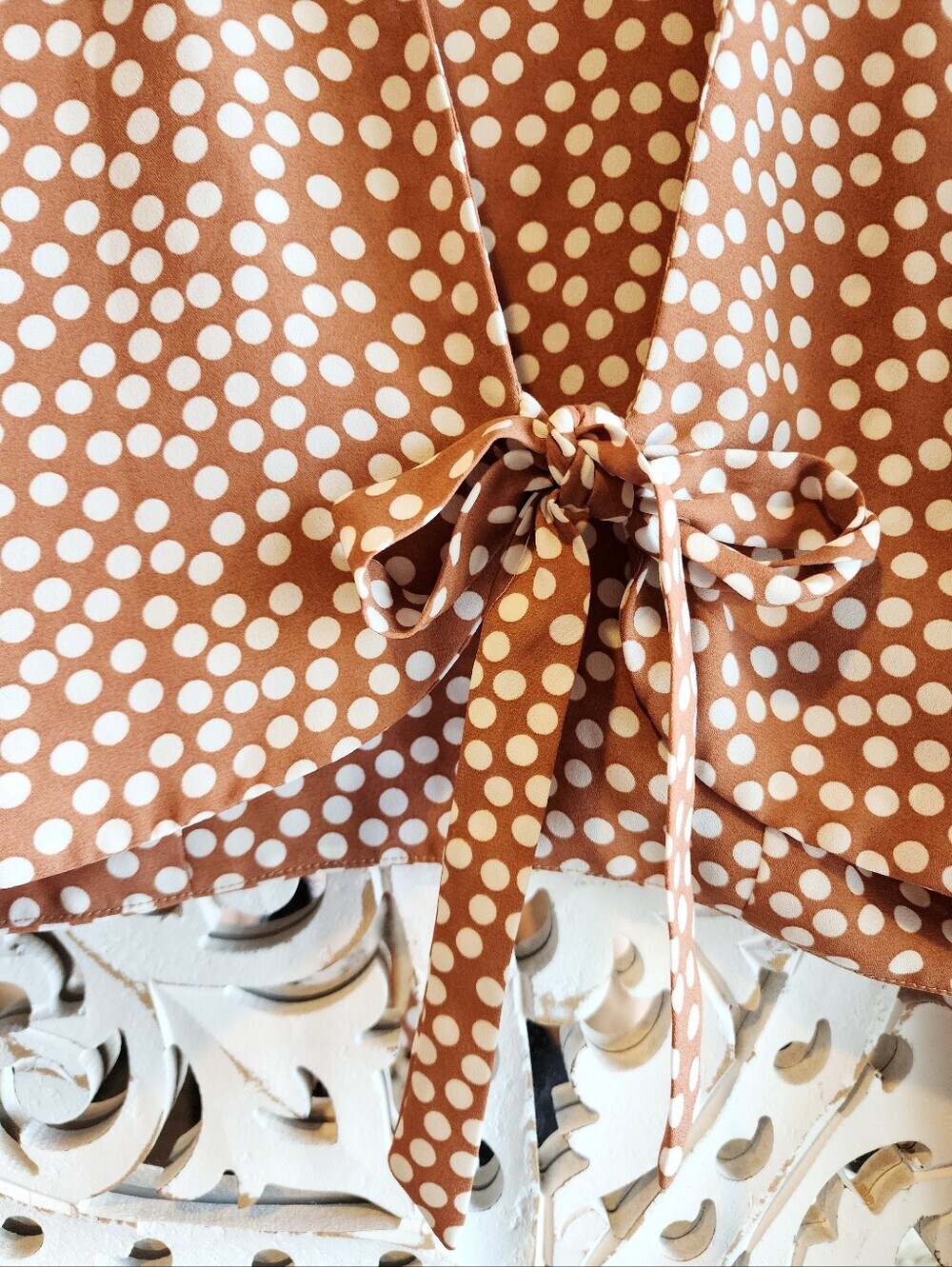 RESA CHA CHA CHA TERRACOTA POLKA DOT NWOT SIZE MEDIUM - Picture 8 of 15